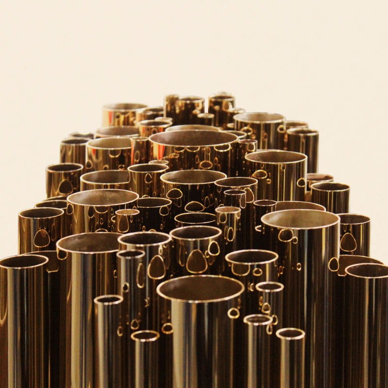 Lampa sufitowa Granville od Creativemary 80 cm mosiądz szkło