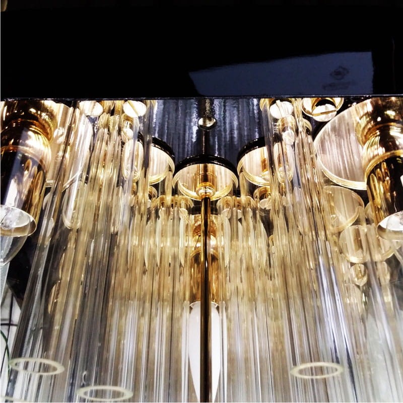 Lampa sufitowa Granville od Creativemary 80 cm mosiądz szkło