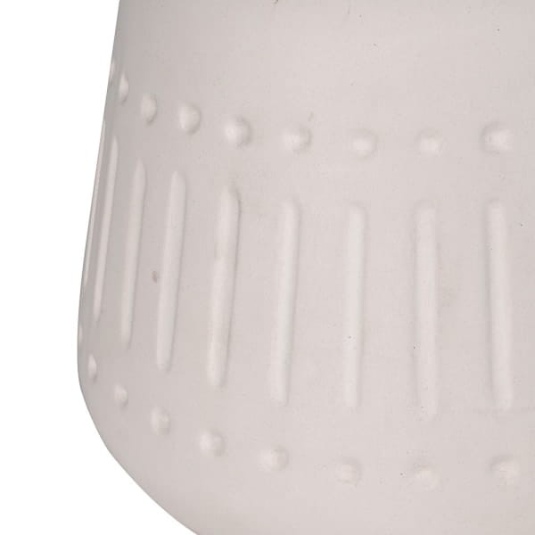 Elegancka lampa stołowa Orient z białą ceramiczną podstawą