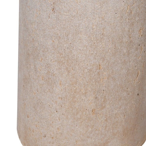 Beżowa lampa stołowa Nude 67 cm włókno szklane lniany abażur