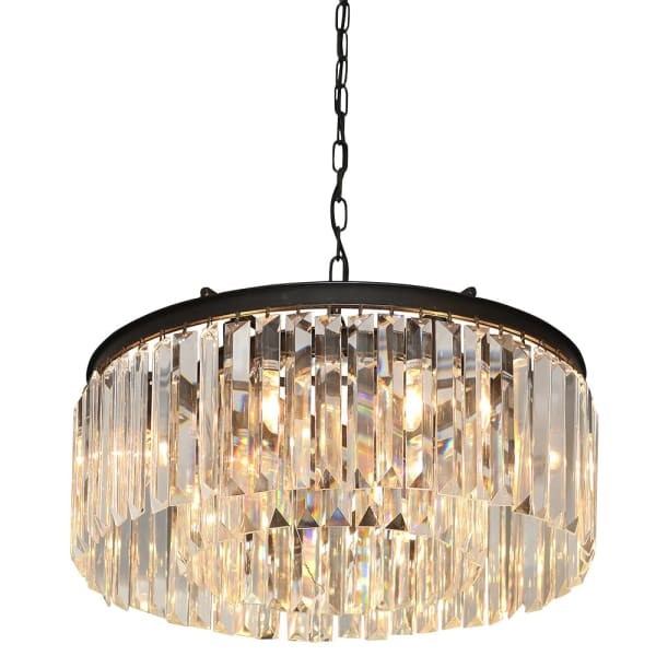 Żyrandol Crystal Small 60 cm ze szklanymi panelami