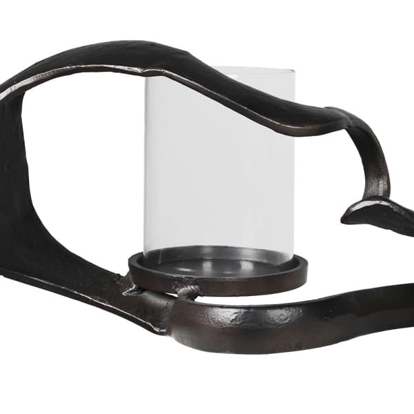 Nowoczesny świecznik Knot 136 cm abstrakcyjna dekoracja aluminium