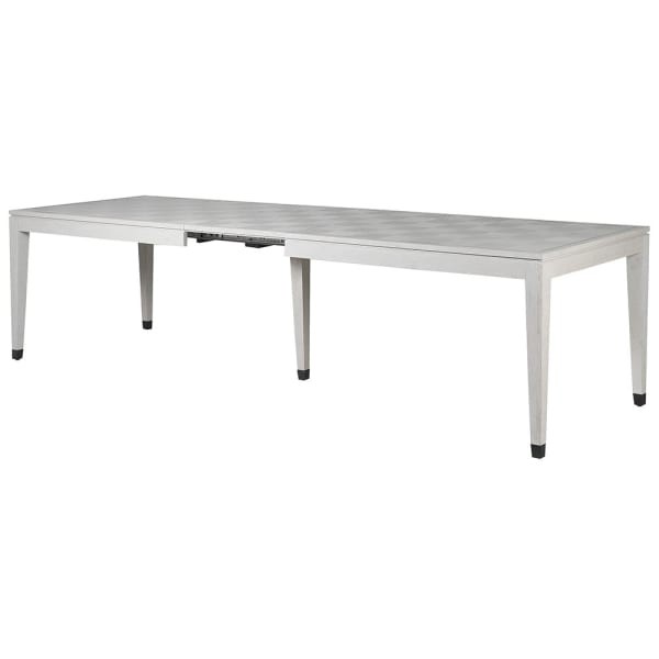 Stół rozkładany Light Oak 356 cm jasny dąb czarne kontrastujące żelazo