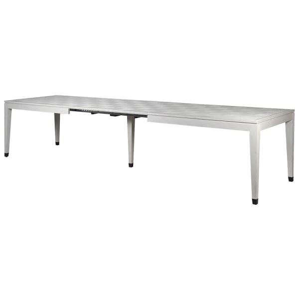 Stół rozkładany Light Oak 356 cm jasny dąb czarne kontrastujące żelazo