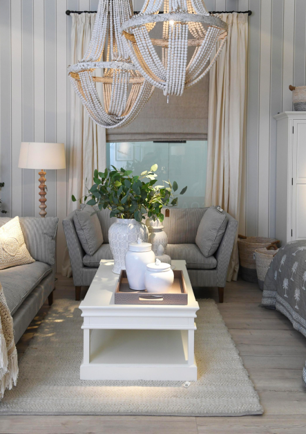 Lampa sufitowa boho z naturalnego drewna i metalu