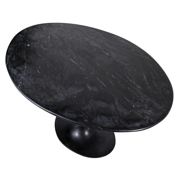 Marmurowy stół Black Marble na centralnej podstawie