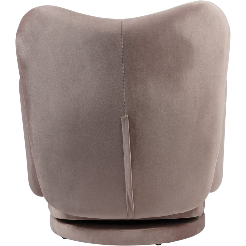 Fotel obrotowy Ennismore Light Pink 80 cm fotel wypoczynkowy róż