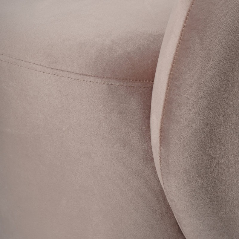 Fotel obrotowy Ennismore Light Pink 80 cm fotel wypoczynkowy róż