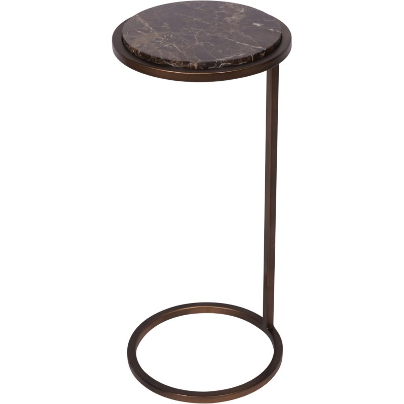 Stolik marmurowy Belgrave Brown 59 cm - marmur brązowy Emperador