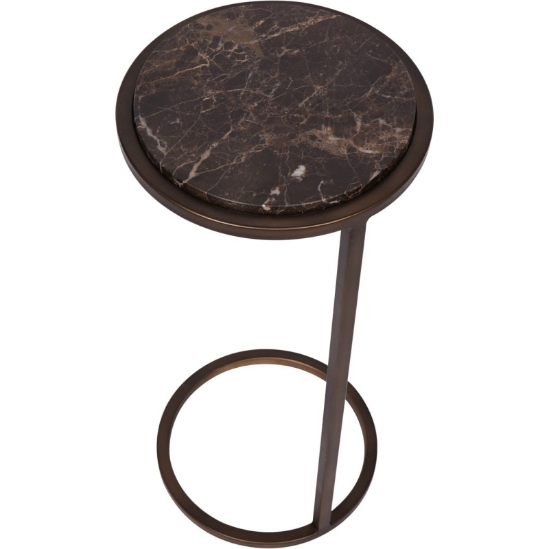 Stolik marmurowy Belgrave Brown 59 cm - marmur brązowy Emperador