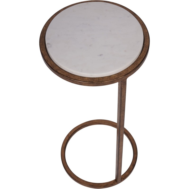 Stolik marmurowy Belgrave White 59 cm - marmur biały Banswara