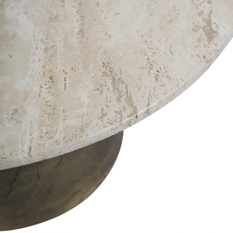 Stolik kawowy Camden Marble 75 cm okrągły stolik z marmurowym blatem