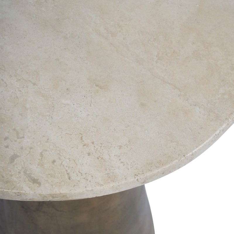 Stolik marmurowy  boczny Camden Marble 52 cm okrągły stolik z marmurowym blatem