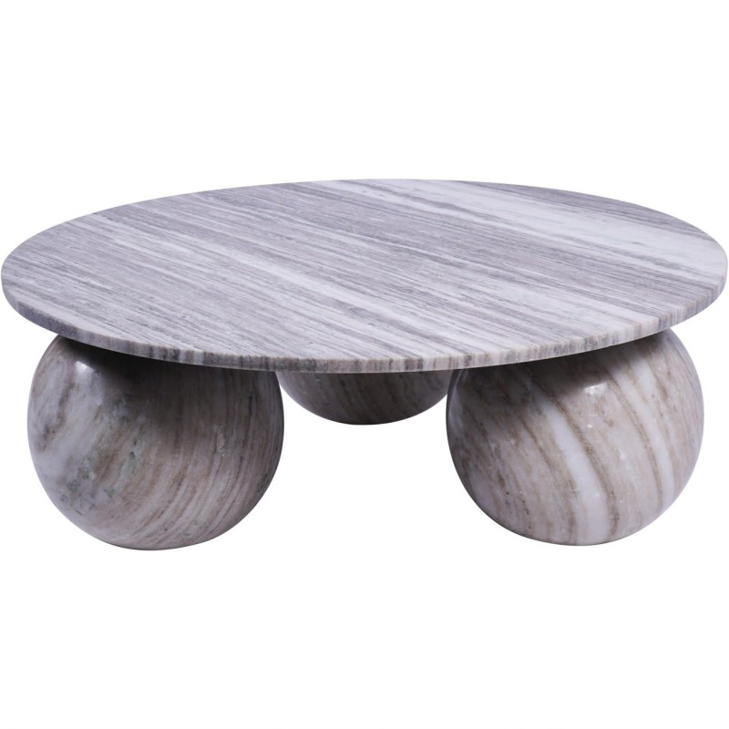 Stolik kawowy okrągły marmurowy Unique marmurowy 81 cm kamienne kule