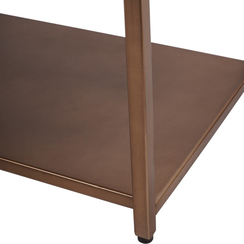 Metalowa konsola Bromley Gold 122 cm złota żelazna konsola do salonu