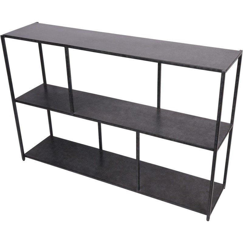 Metalowa konsola Bromley 122 cm czarna żelazna konsola do salonu
