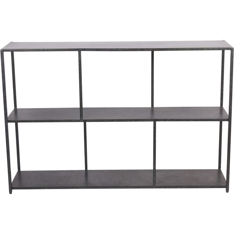 Metalowa konsola Bromley 122 cm czarna żelazna konsola do salonu