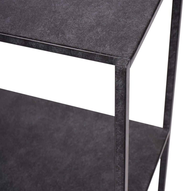 Metalowa konsola Bromley 122 cm czarna żelazna konsola do salonu