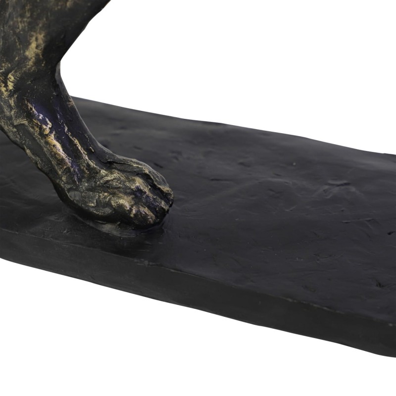 Rzeźba Hunter 50 cm rzeźba psa myśliwskiego brąz na czarnej podstawie