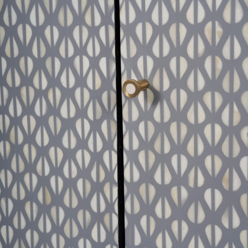 Ekskluzywna Komoda Bufet Chester 150 cm trzydrzwiowa szara komoda do salonu