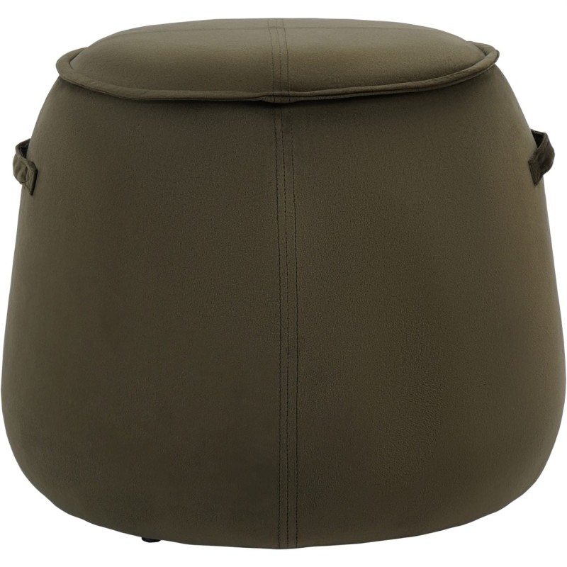 Zielony puf velvet Ennismore Green 50 cm zielony puf tapicerowany