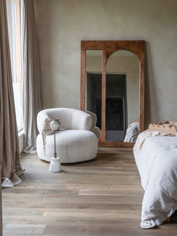 Lustro stojące Montpelier 180 cm drewniana rama dwa zwierciadła