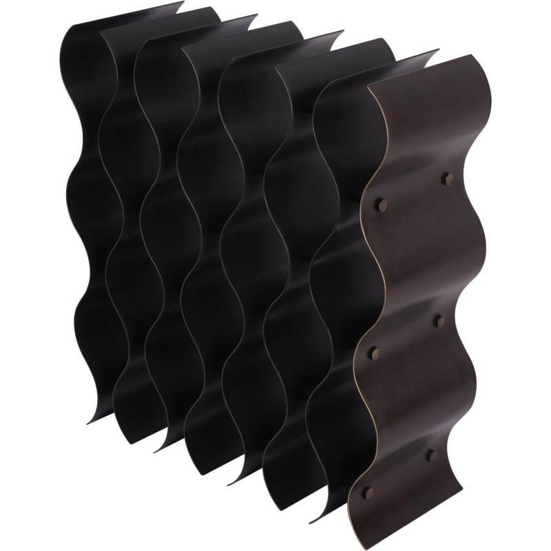 Stojak na wino Chesham Bronze 18 butelek 50 cm żelazo