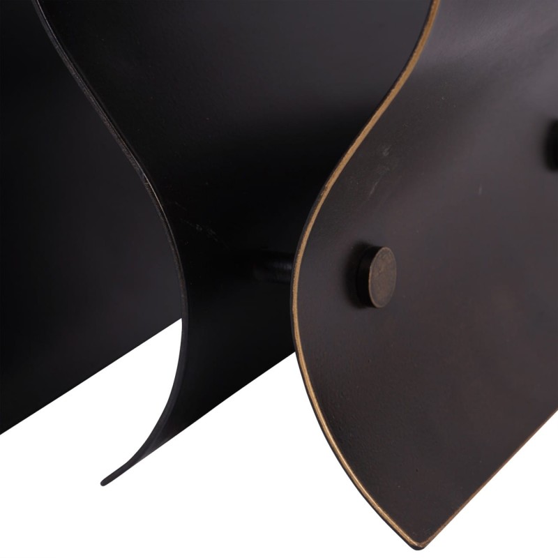 Stojak na wino Chesham Bronze 18 butelek 50 cm żelazo