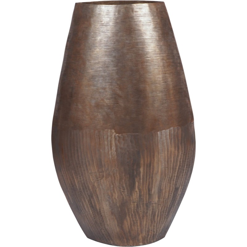 Duży złoty wazon podłogowy Lyall 100 cm z aluminium
