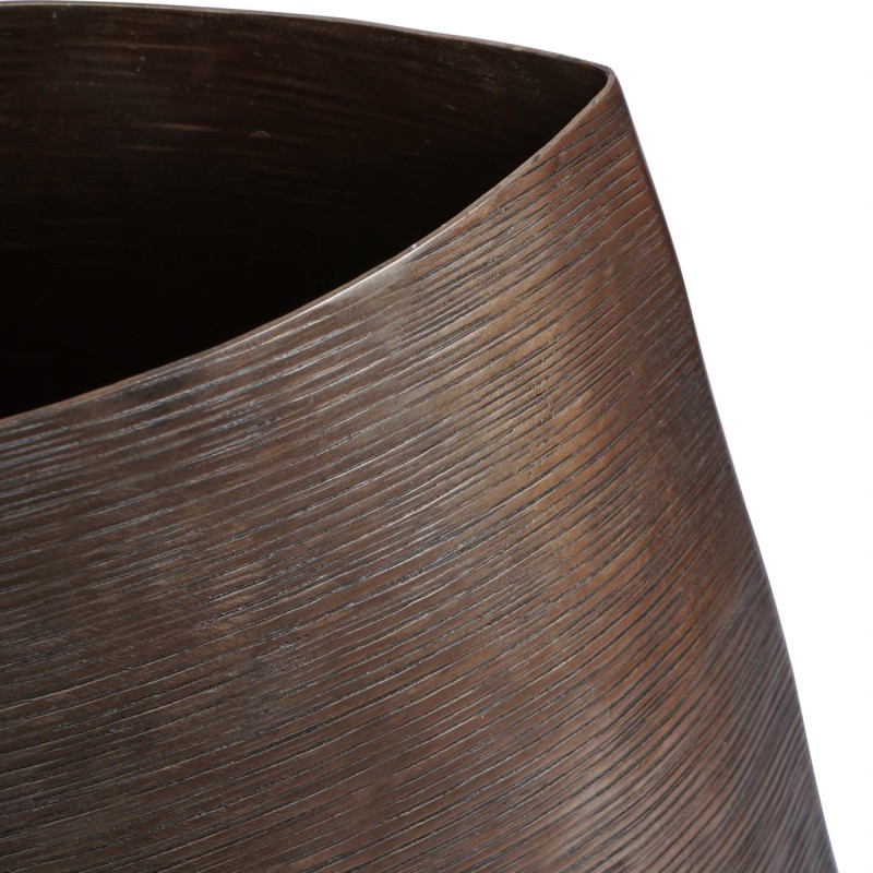 Duży wazon Lyall 100 cm antyczny mosiądz - złoty wazon do salonu