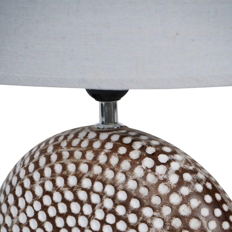 Ceramiczna lampka nocna z cylindrycznym abażurem