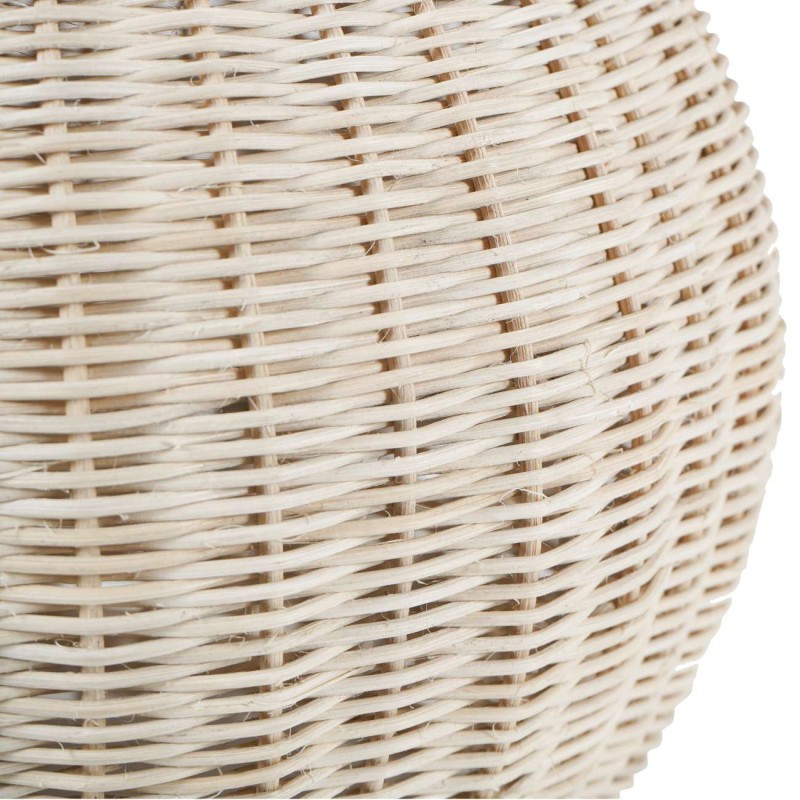 Wysoka lampa stołowa Boho Rattan na komodę