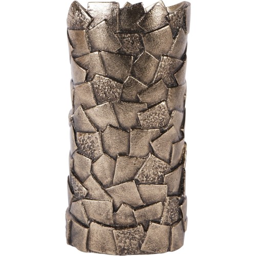 Złoty wazon Belmore 36 cm antyczne złoto aluminium