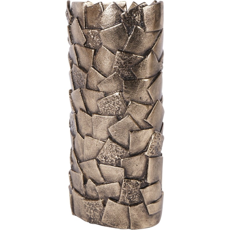 Złoty wazon Belmore 36 cm antyczne złoto aluminium