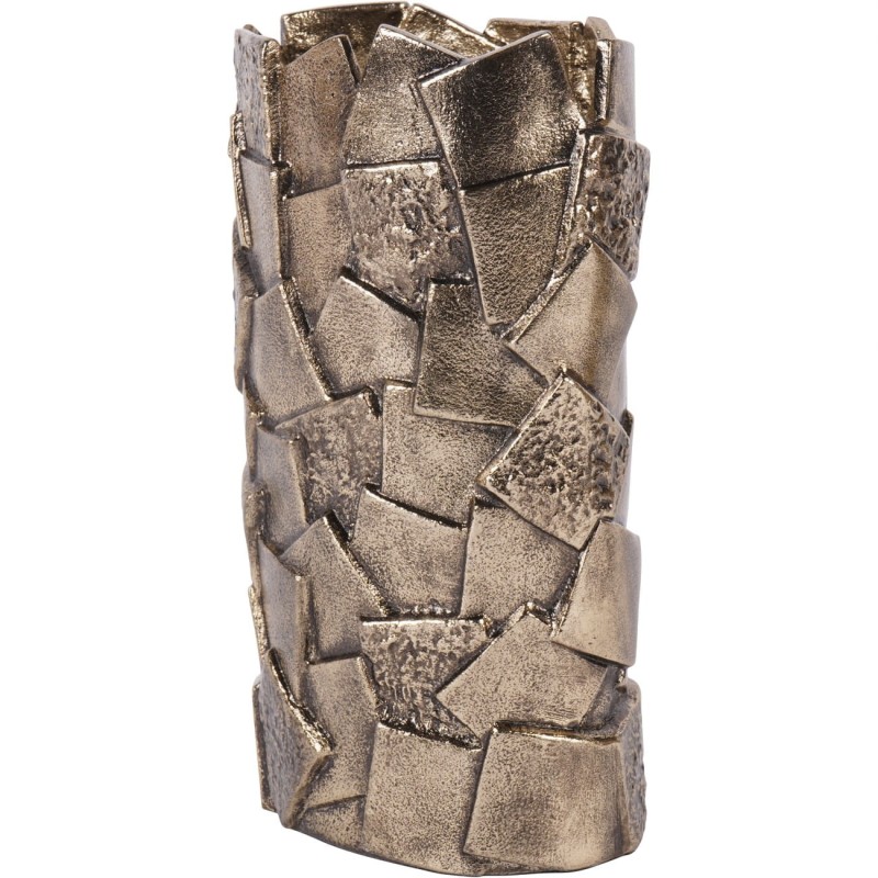 Złoty wazon Belmore S 25 cm antyczne złoto aluminium