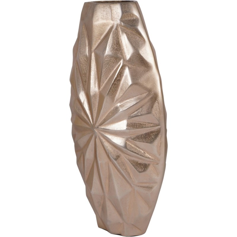 Duży wazon Sunburst 40 cm z aluminium - złoty wazon do salonu