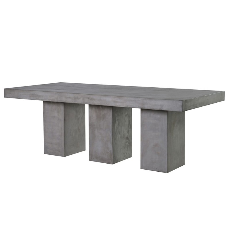 Stół ogrodowy Concrete szary 100x220 cm duży stół z betonu