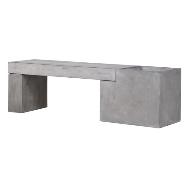 Ławka ogrodowa Concrete 150 cm - ławka betonowa z donicą