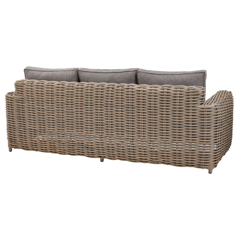 Zestaw mebli ogrodowych Bromley sofa fotele i stolik kawowy technorattan