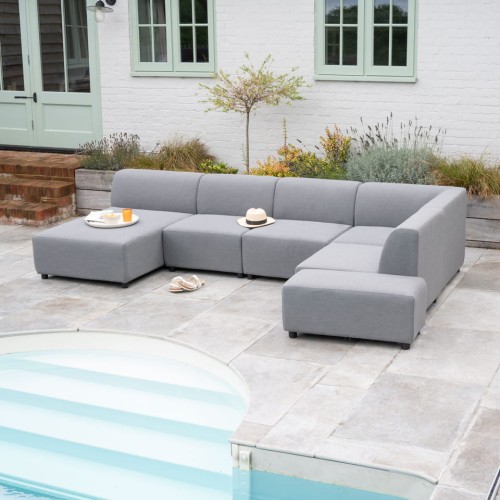 Sofa ogrodowa Chester All Weather tapicerowana 310 cm sofa narożnik na taras