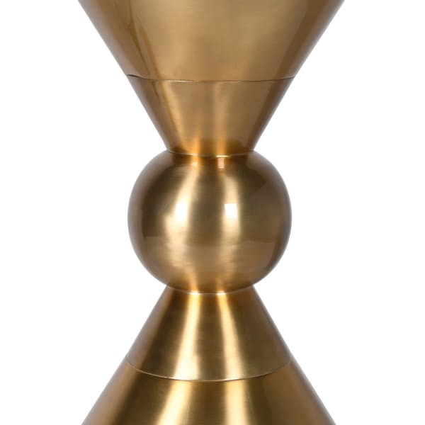 Złoty stolik pomocniczy Unique 55 cm aluminium złote