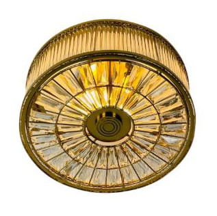 Złoty plafon Altea art deco 40x20 cm złote detale szklane panele