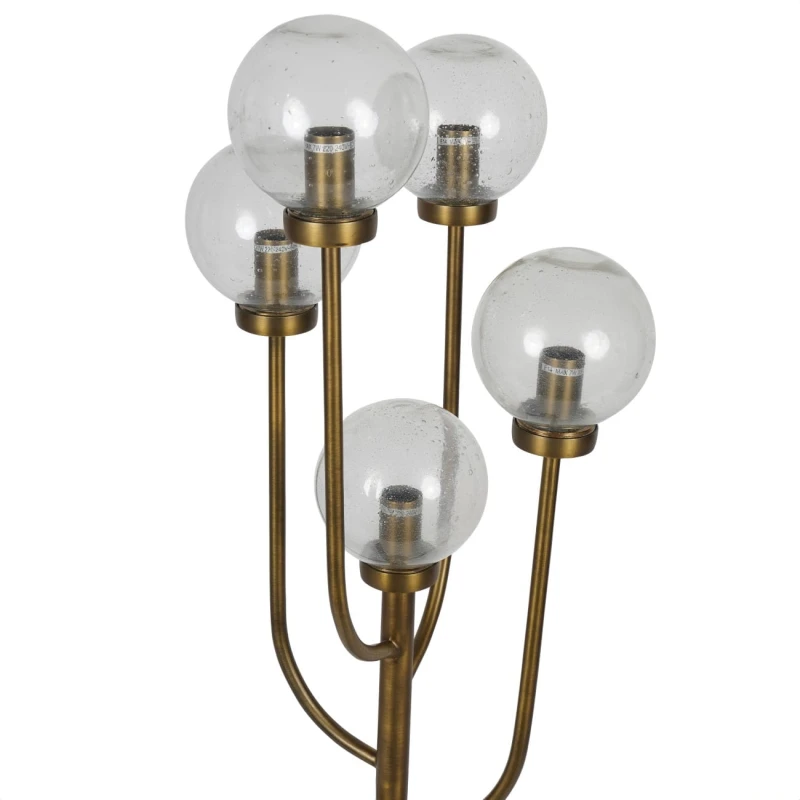 Metalowa lampa podłogowa o wysokości 137 cm