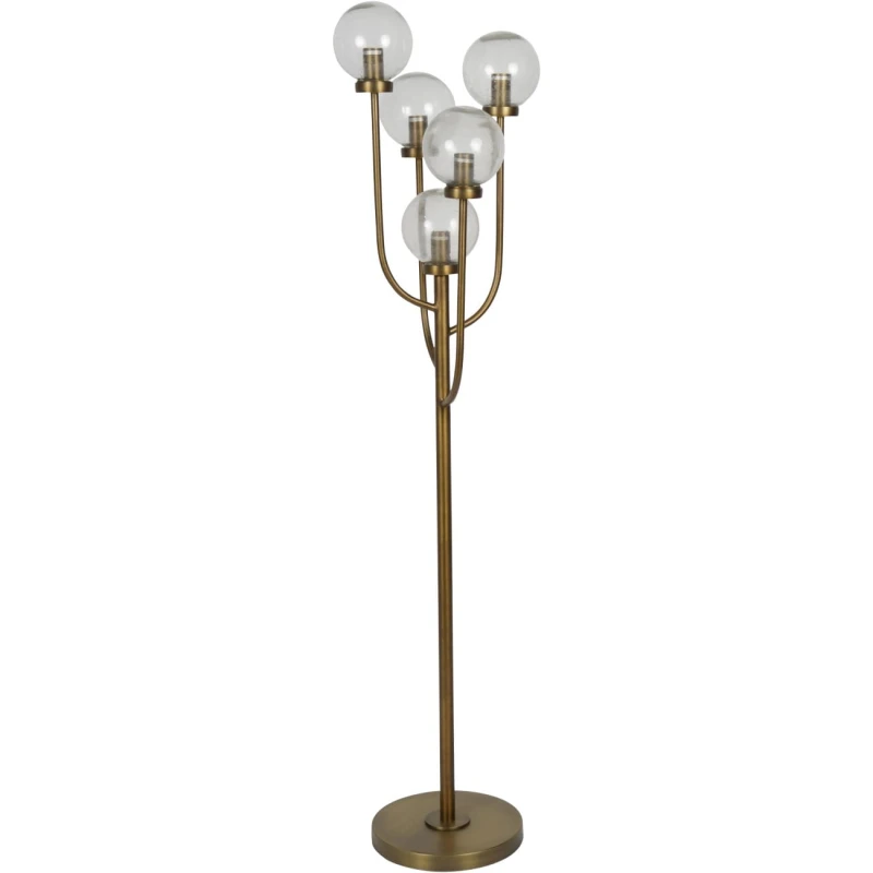 Lampa stojąca Bubble z pięcioma szklanymi kloszami