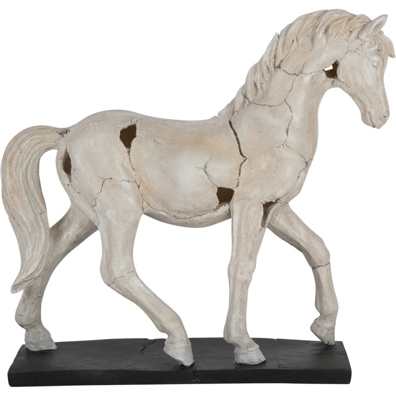 Rzeźba Horse 41 cm figurka konia - jasna rzeźba na podstawie