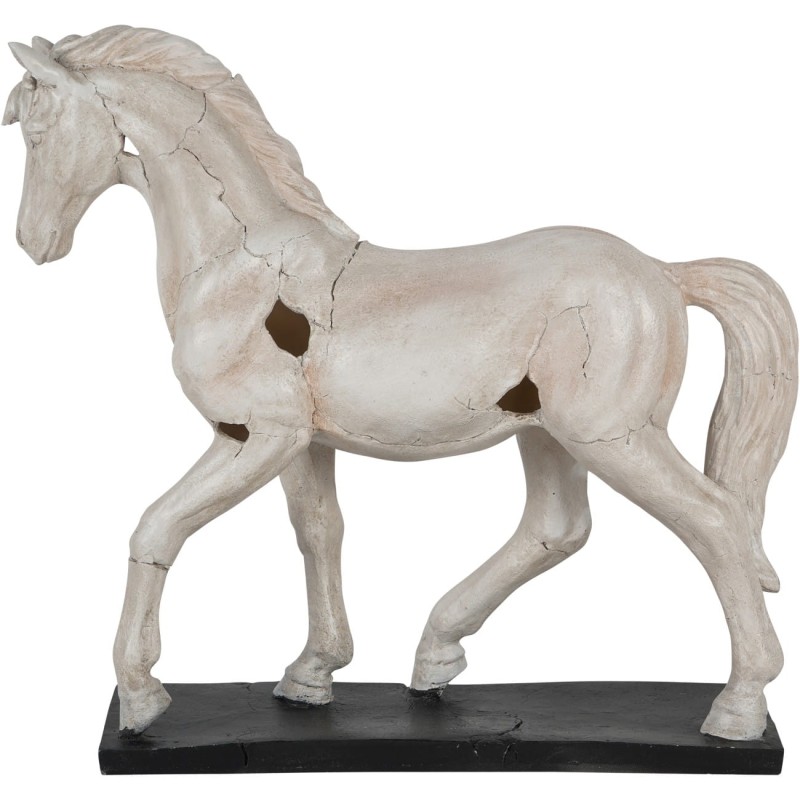 Rzeźba Horse 41 cm figurka konia - jasna rzeźba na podstawie