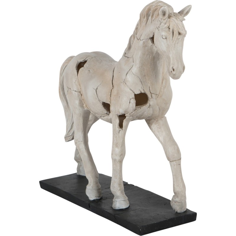 Rzeźba Horse 41 cm figurka konia - jasna rzeźba na podstawie