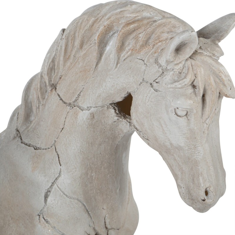 Rzeźba Horse 41 cm figurka konia - jasna rzeźba na podstawie