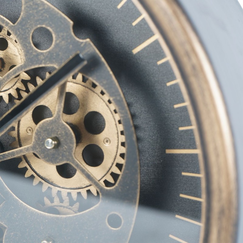 Zegar stojący Ennismore Gold 32 cm złoto czerń ruchomy mechanizm