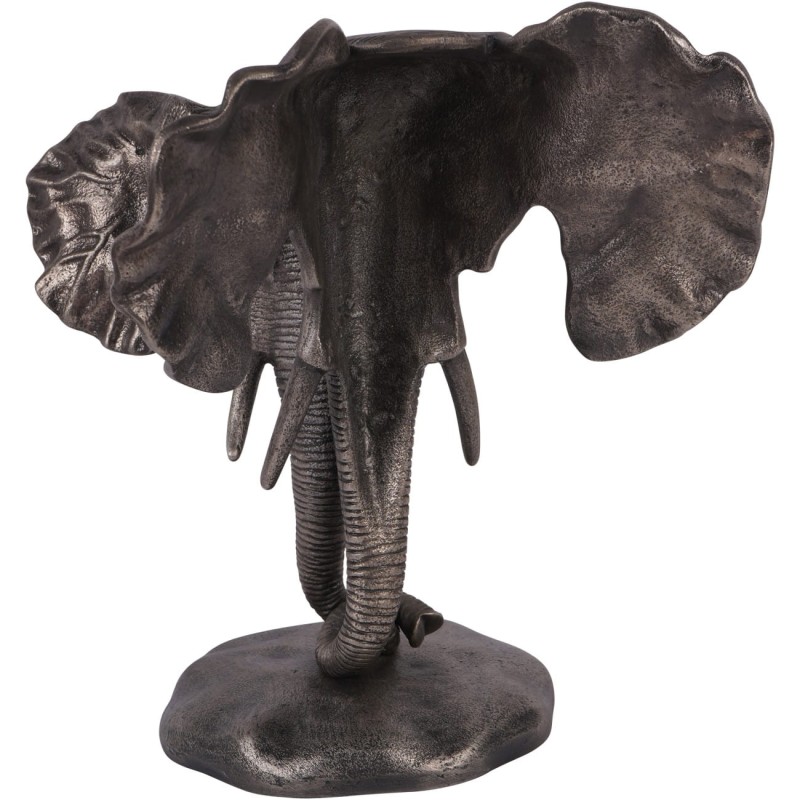Rzeźba Elephants Love 31 cm antyczne złoto aluminium rzeźba do salonu